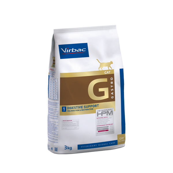 Gato Digestive Support Virbac HPM - 1,5 Kg