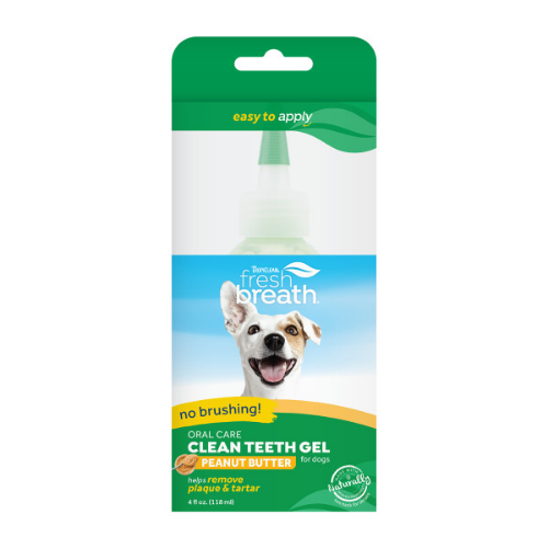 Gel Limpieza Dental "Mantequilla de Maní" Tropiclean para Perros