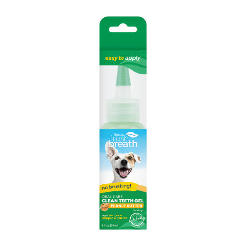 Gel Limpieza Dental "Mantequilla de Maní" Tropiclean para Perros - 59 ml