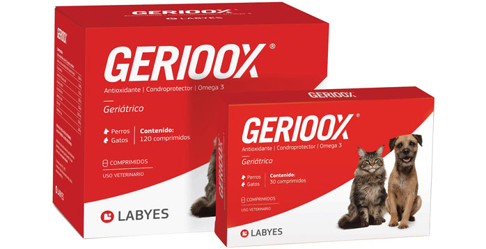 Comprimidos GERIOOX para Perros y Gatos Senior - 30 comprimidos