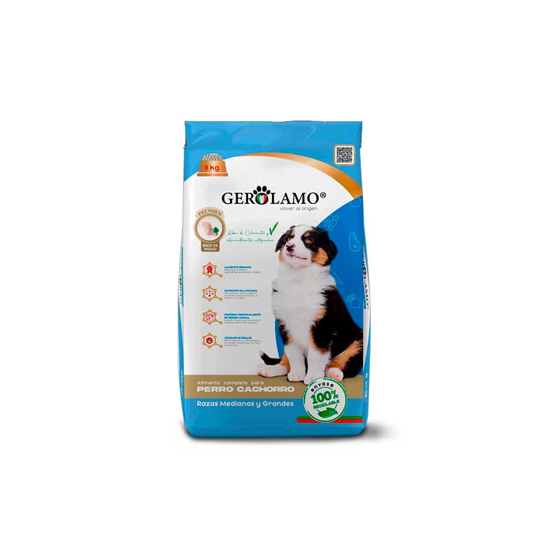 Gerolamo para Cachorros Razas Medianas y Grandes 8 Kg