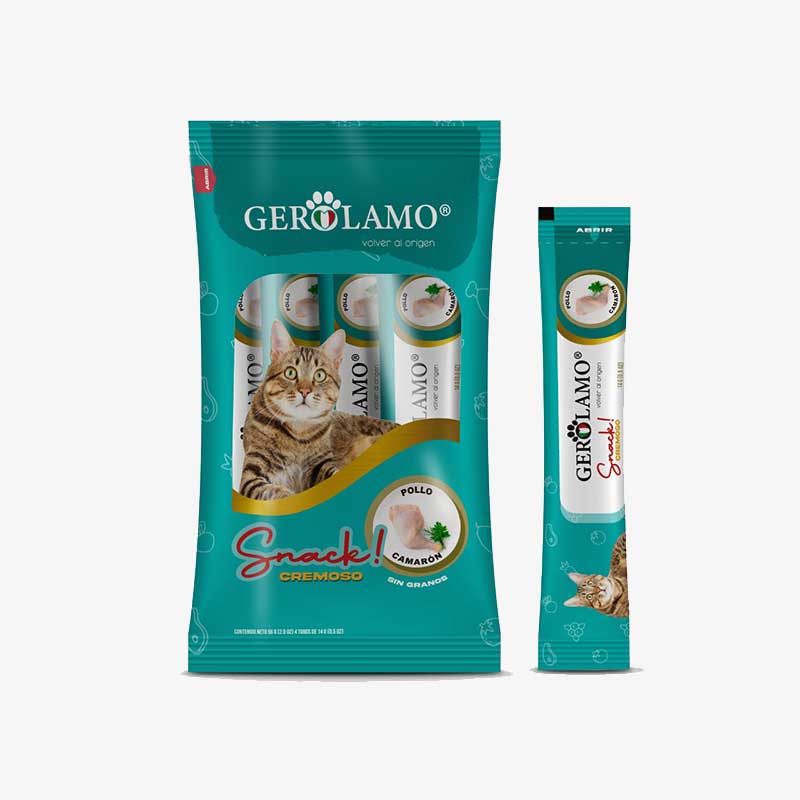 Snack Cremoso Gerolamo para Gatos 14 gr
