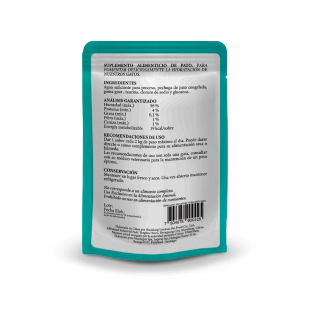 Gerolamo Salvatore Sopa Pato para Gatos, alimento húmedo con pechuga de pato en pouch de 80 g.