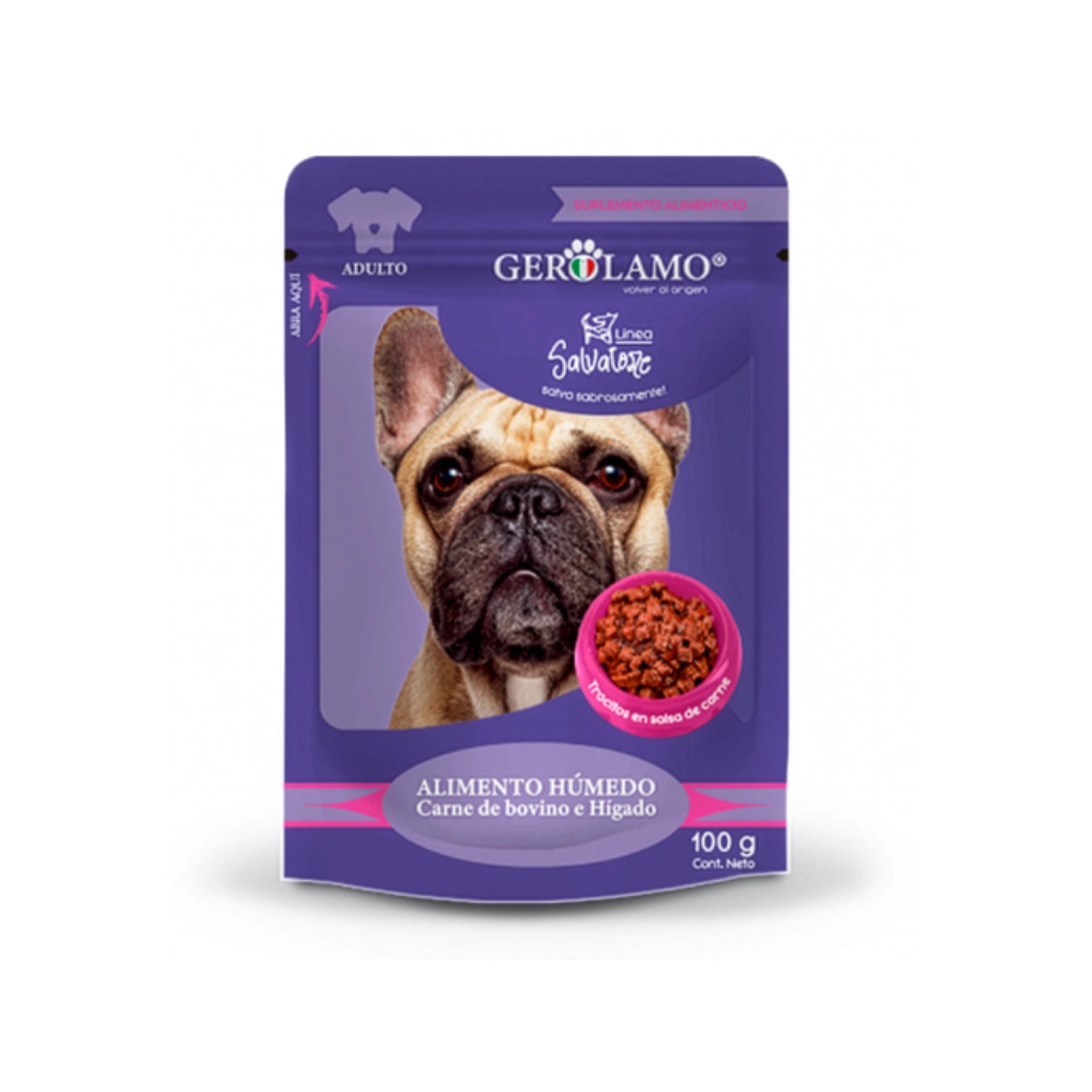 Gerolamo Salvatore Pouch Carne para Perros 100 g