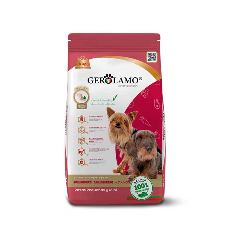 Gerolamo para Perros Senior Razas Pequeñas y Mini 2,7 Kg