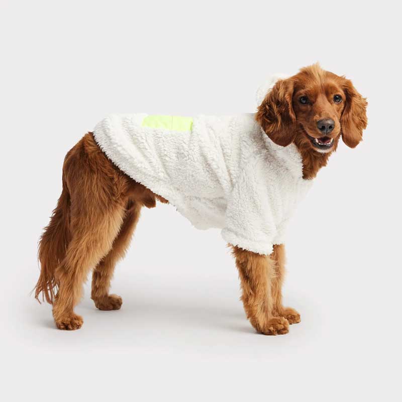 Polerón "Cozy Hoodie White" para Perros - XL