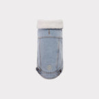 GF Pet Elasto-Fit® Chaqueta Northside Denim Light Wash para perro, abrigo tipo denim claro con interior afelpado y ajuste cómodo
