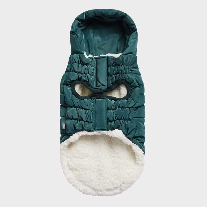 Parka Super Puff Verde Azulado - M