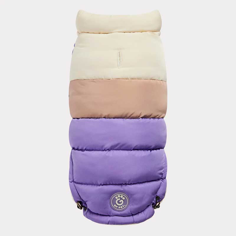 GF Pet Chaqueta Block Puffer Morado - XS