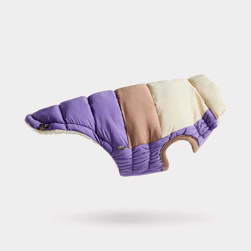 GF Pet Chaqueta Block Puffer Morado