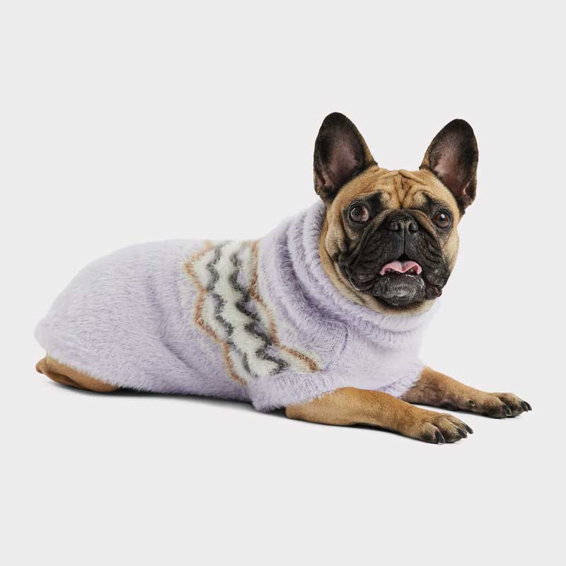 GF Pet Sweater Fuzzy Lavanda - M
