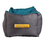 Cama Cuadrada Gigwi - Gris/Verde / M: 55 x 45 x 23 cm