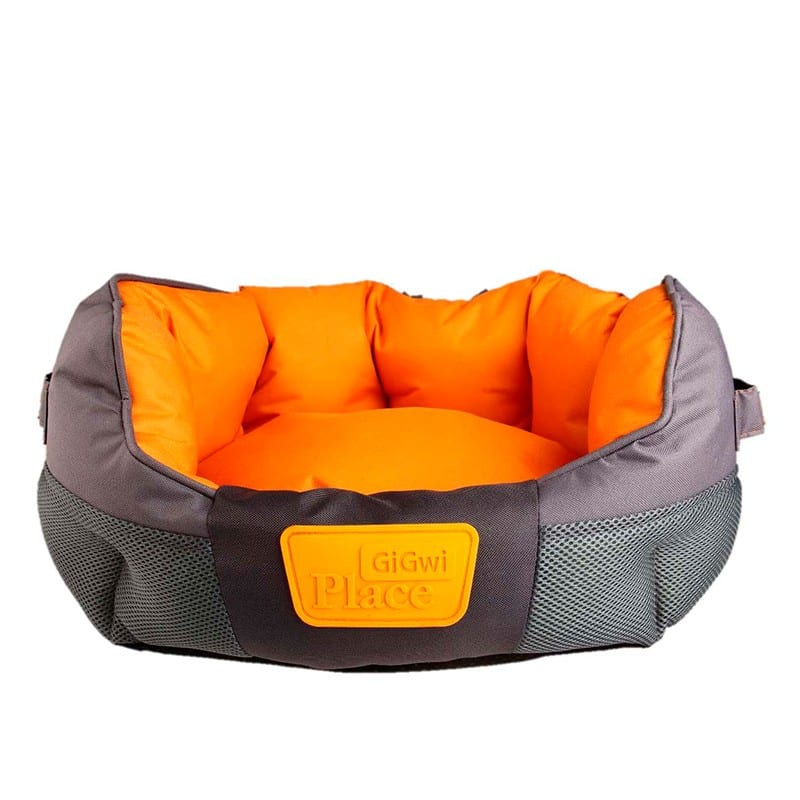 Cama Redonda Naranjo/Gris GIGwi