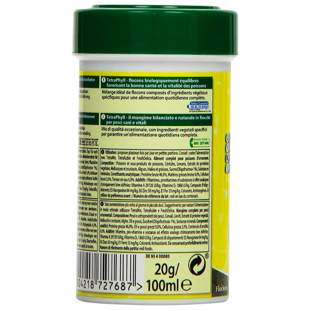 Alimento para Peces Ornamentales "Phyll Flakes" Tetra