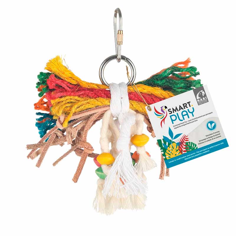 Hari Juguete Cuerda y Cuero para Aves