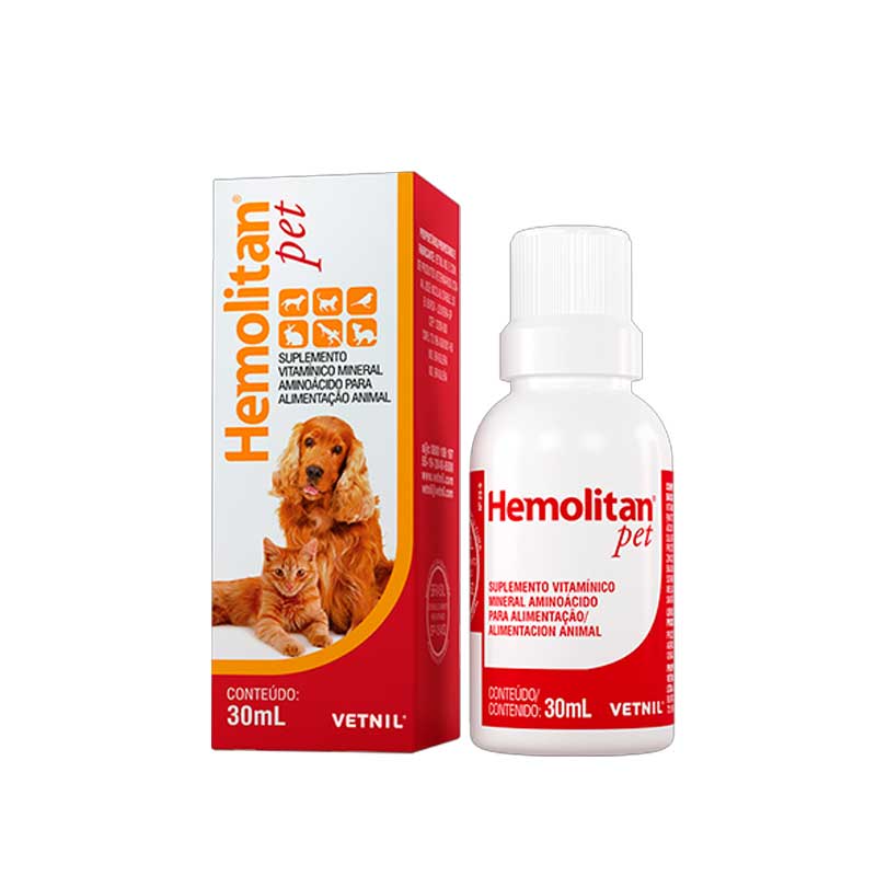 Hemolitan Pet Suplemento Vitamínico  - 30 ml