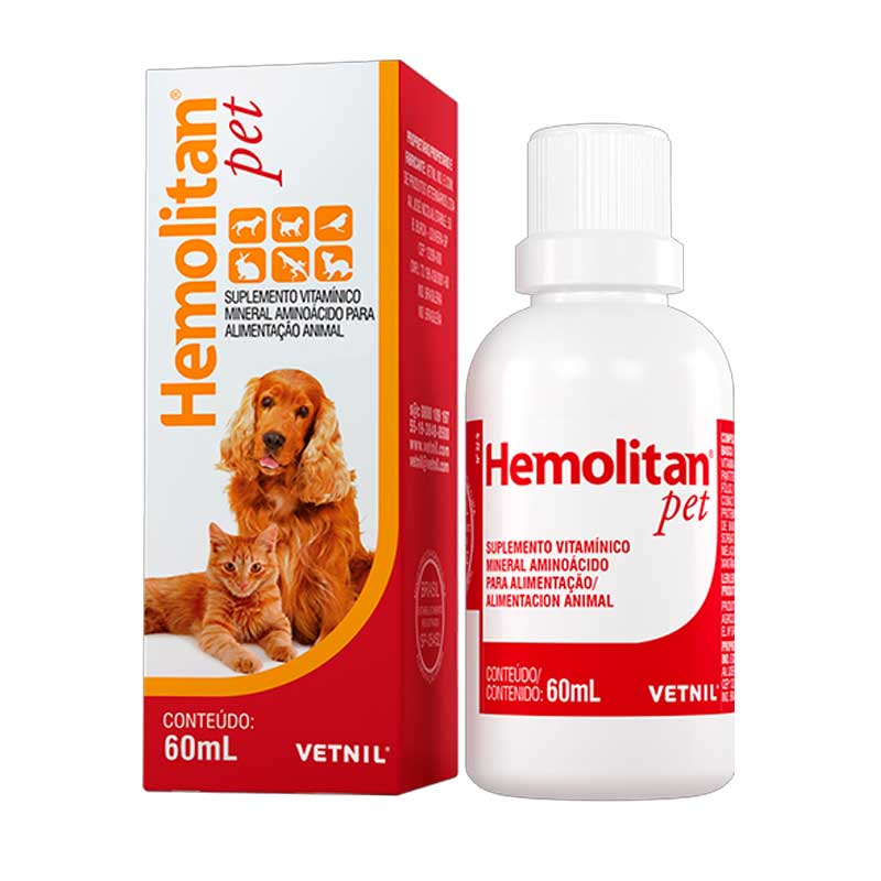 Hemolitan Pet Suplemento Vitamínico  - 60 ml