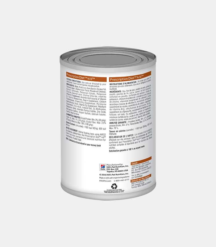 Hill's k/d en Lata Cuidado Renal para Perros