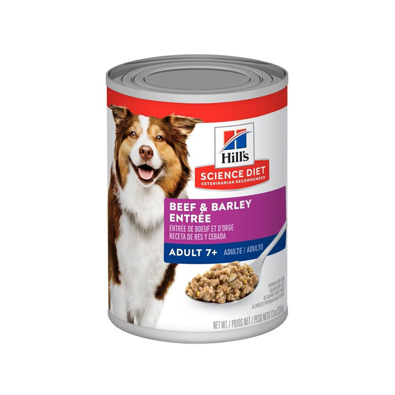 Hill's Carne y Cebada Lata para Perros Adultos 7+ 368 g
