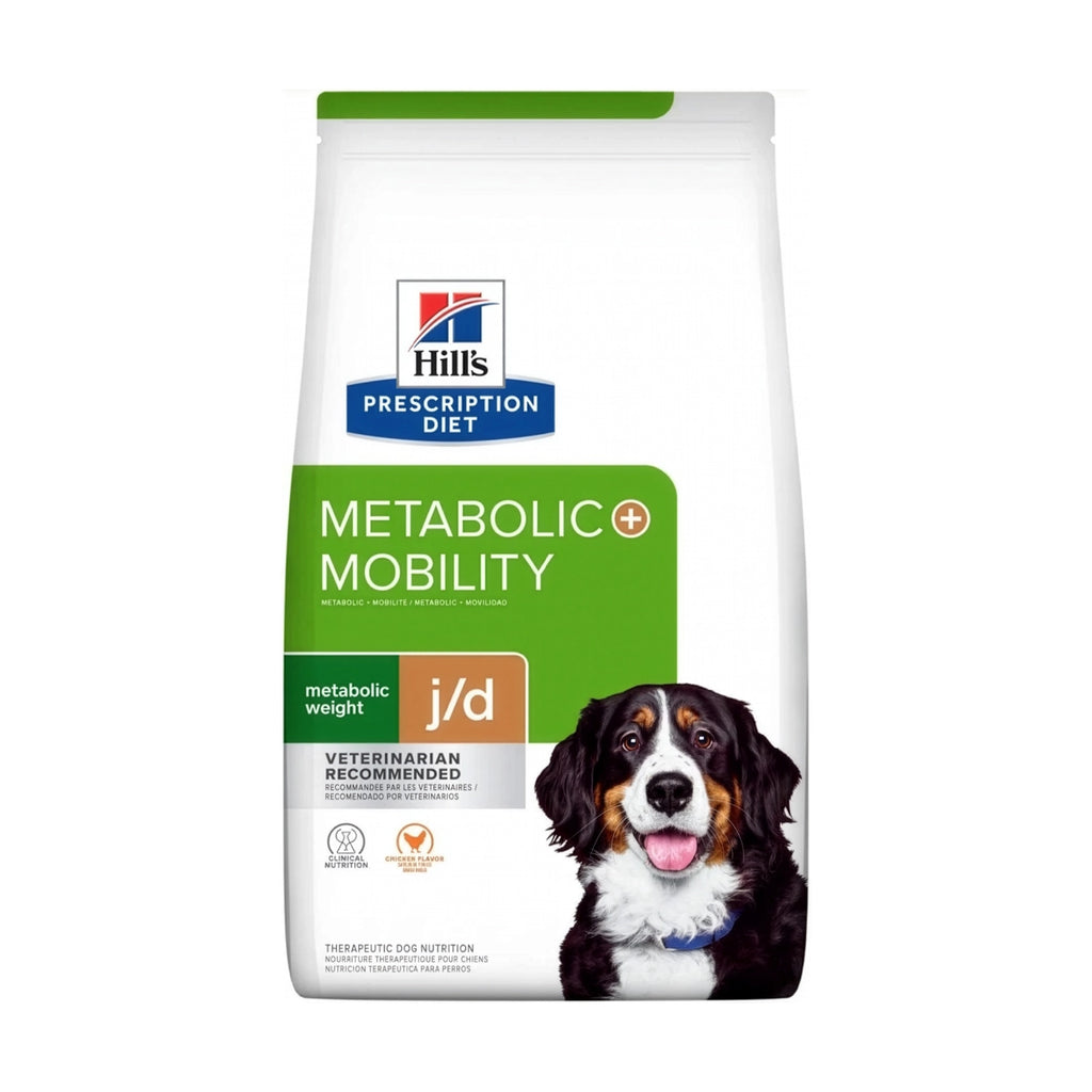 Hill's Metabolic+Mobility para Perros en bolsa Prescription Diet, alimento veterinario para control de peso y apoyo a la movilidad.