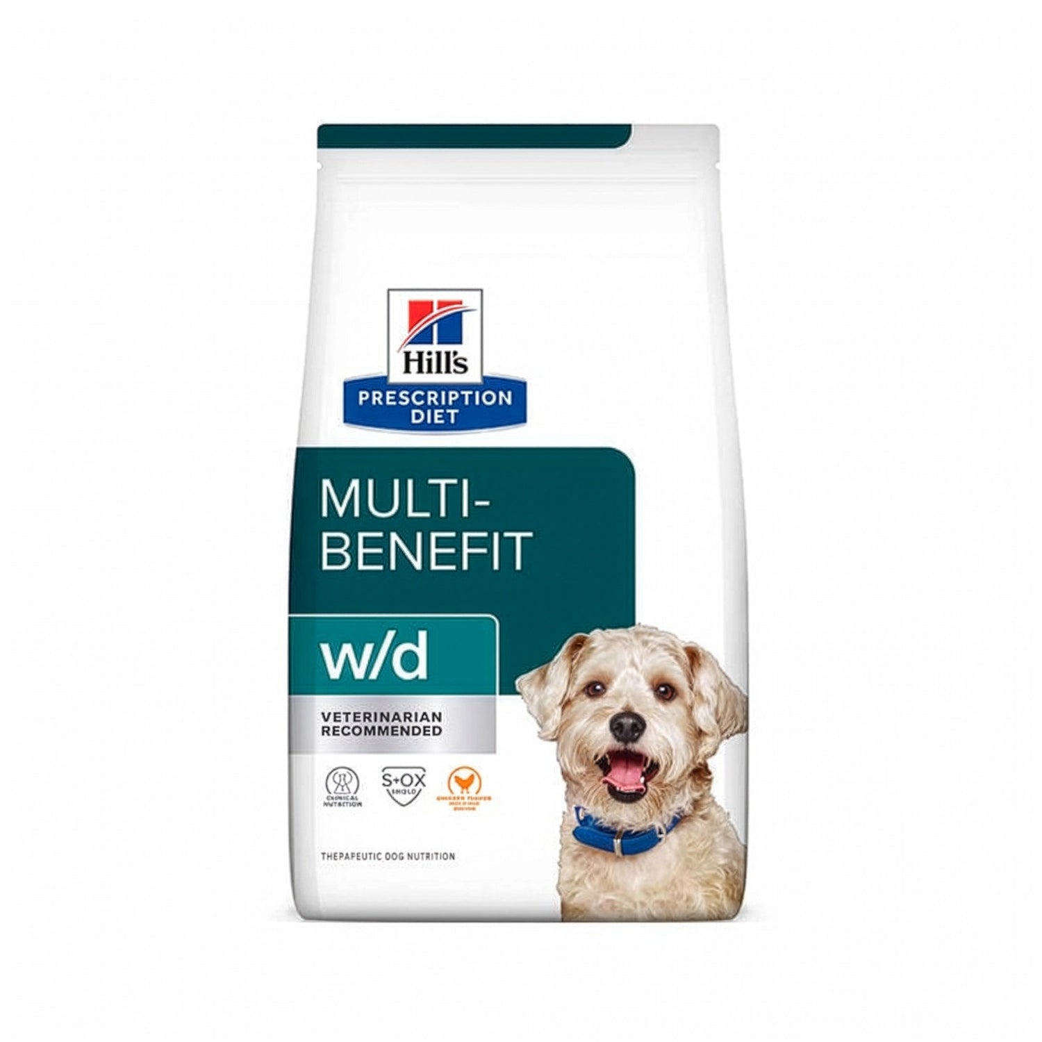 Hill's w/d Multi-Benefit para Perros, alimento seco Prescription Diet con soporte veterinario para el manejo nutricional y bienestar integral.