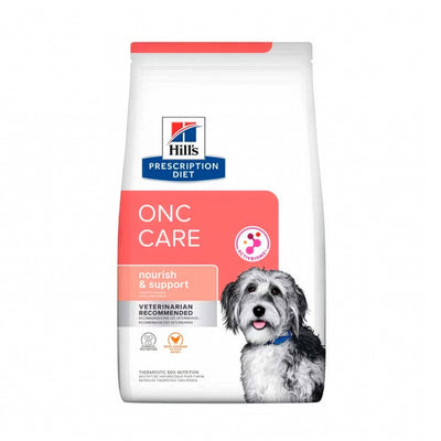 Hill's Onc Care para Perros en bolsa Prescription Diet, alimento terapéutico formulado para nutrir y apoyar perros durante tratamientos.