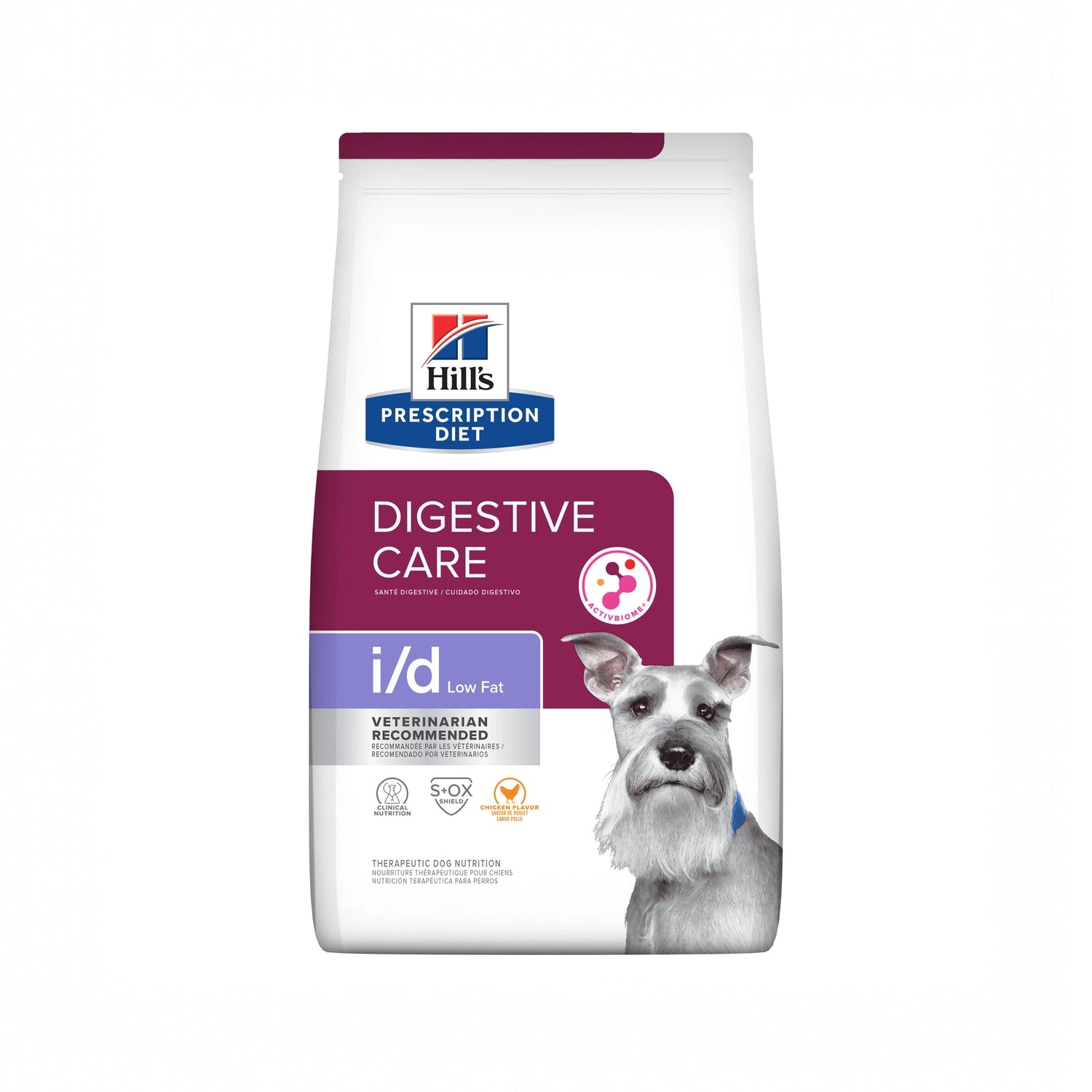 Hill's i/d Low Fat para Perros, alimento seco Prescription Diet para cuidado digestivo con bajo contenido de grasa y fórmula veterinaria.