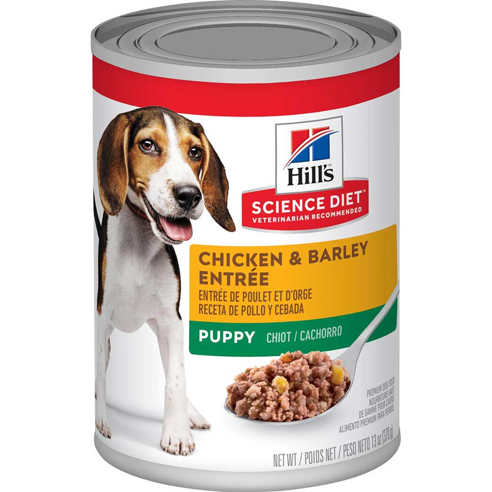 Lata Pollo y Cebada para Cachorros