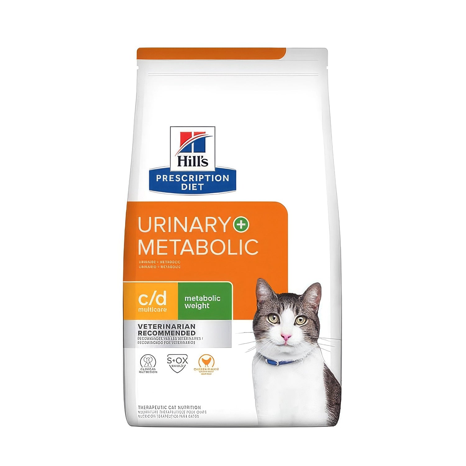 Hill's Metabolic+Urinary para Gatos en bolsa Prescription Diet, alimento clínico para apoyar el control de peso y la salud urinaria.