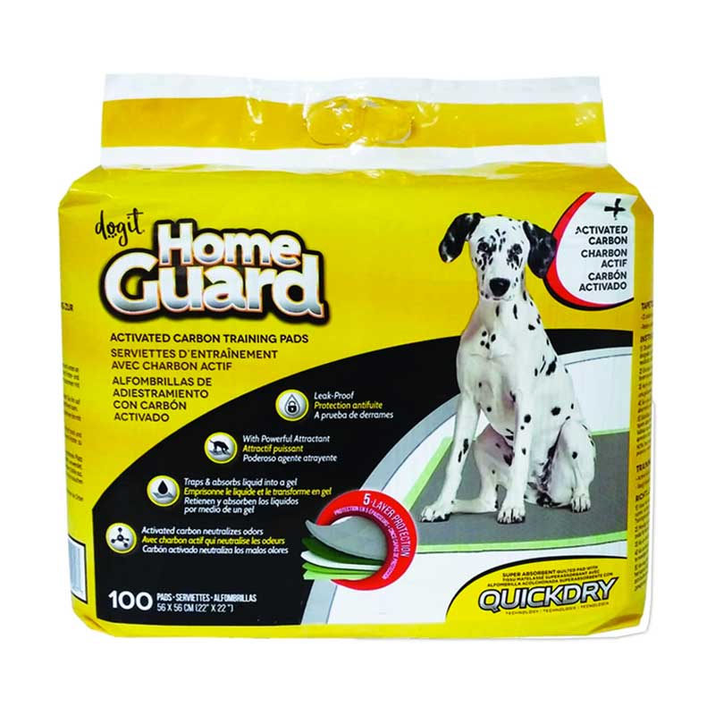 Alfombras de Adiestramiento "Home Guard" Carbón Activado 100 Unidades