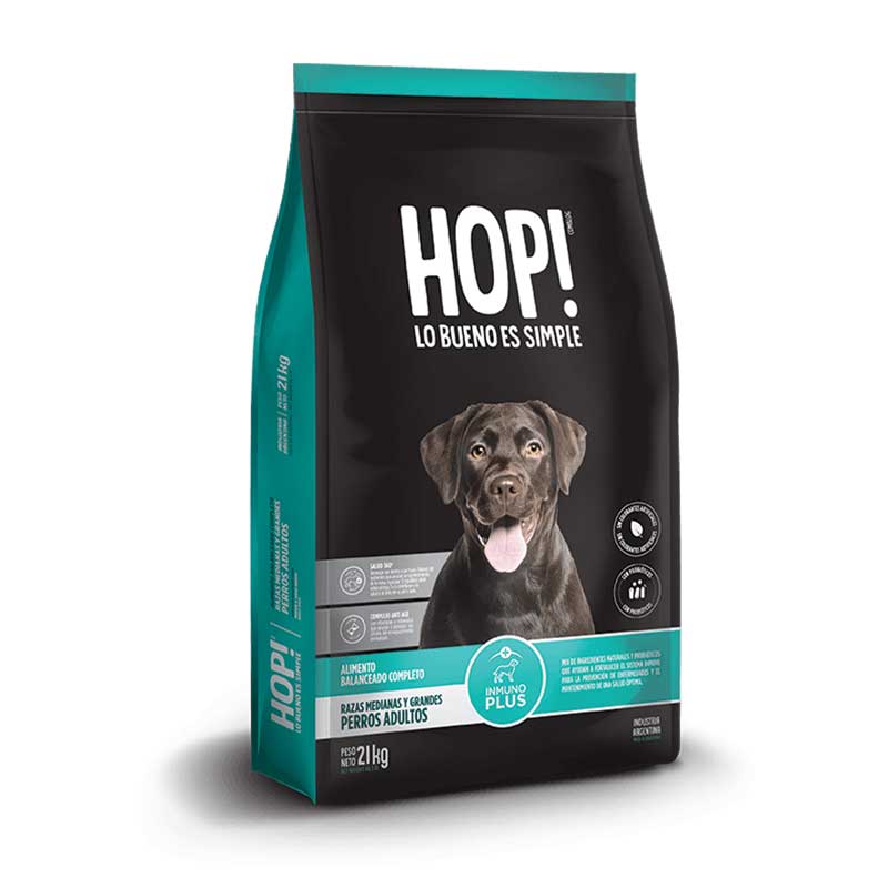 Hop! para Perros Razas Medianas y Grandes - 18 Kg