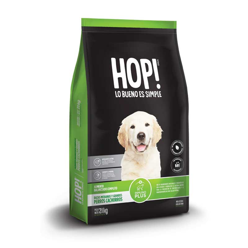 Hop! para Cachorros Razas Medianas y Grandes - 7,5 Kg