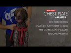 Arnés Chest Plate EzyDog - Azul / Extra Small