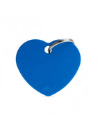 Placa Basic Corazón Aluminio "My Family" Grande Azul