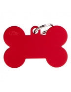Placa Basic Hueso XL Aluminio "My Family" Roja