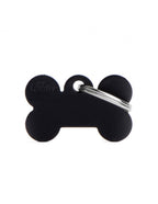 Placa Basic Hueso Aluminio "My Family" Pequeña Negra