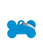 Placa Basic Hueso Aluminio "My Family" Pequeña Azul
