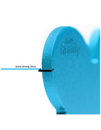 Placa Basic Corazón Aluminio "My Family" Pequeña Celeste