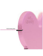 Placa Basic Corazón Aluminio "My Family" Pequeña Rosada