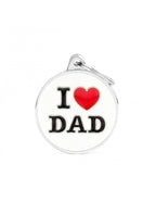 Placa Charms "My Family" I love Dad