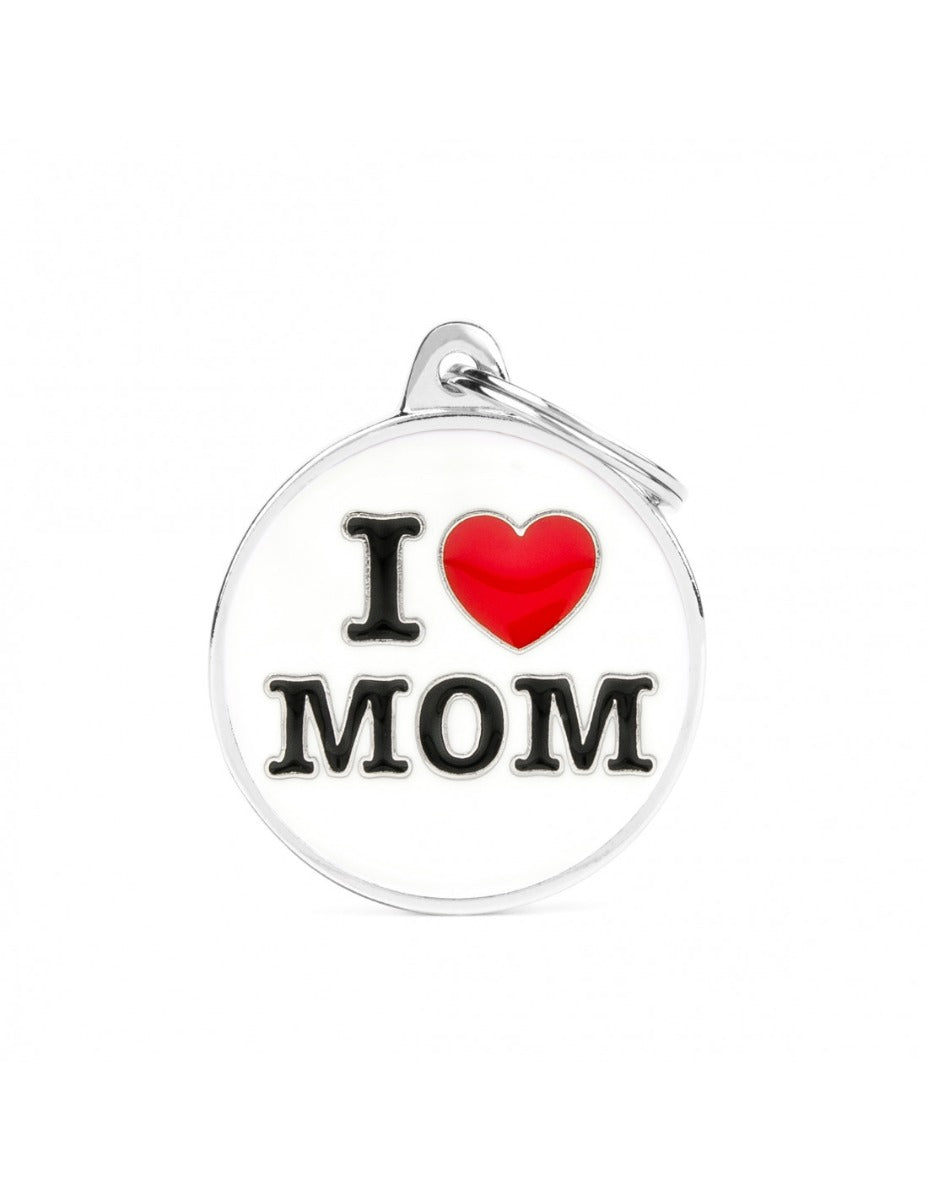 Placa Charms "My Family" I love Mom