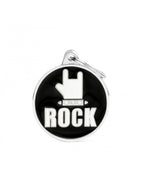 Placa Charms "My Family" Rock