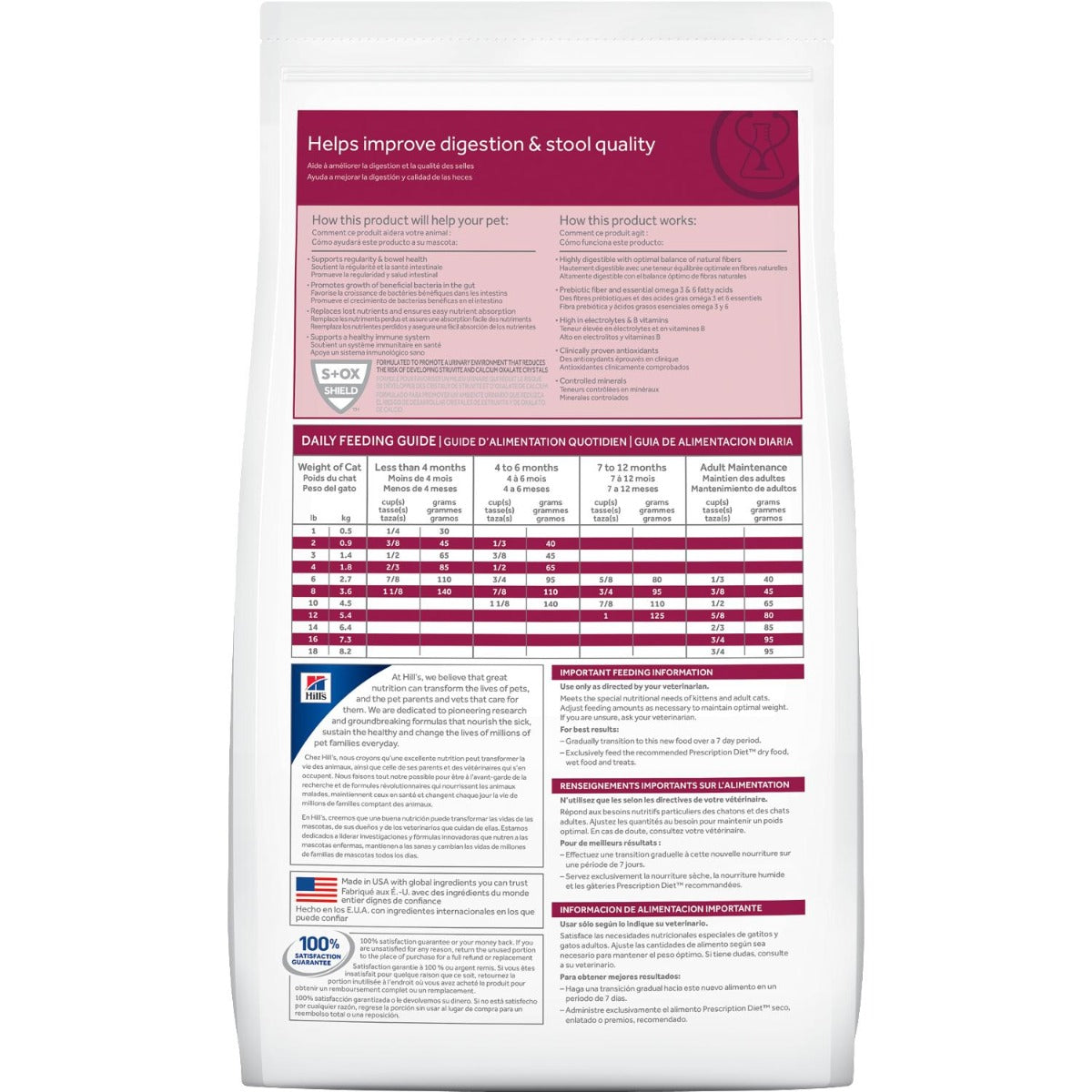 Hill's "Digestive Care" Cuidado digestivo i/d para Gatos