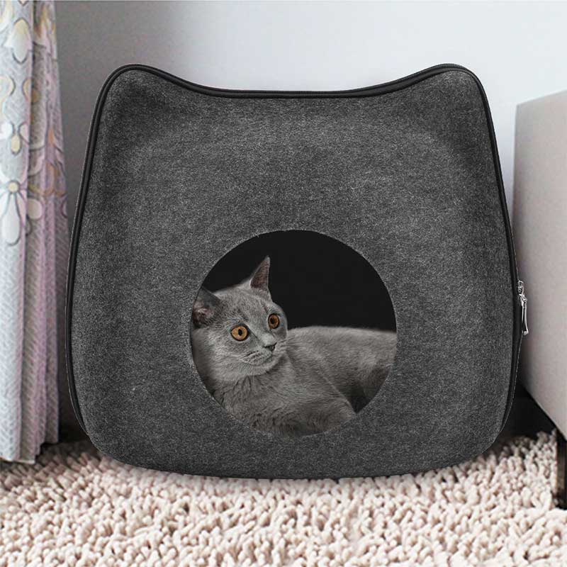 Cama Igloo de fieltro para Gatos
