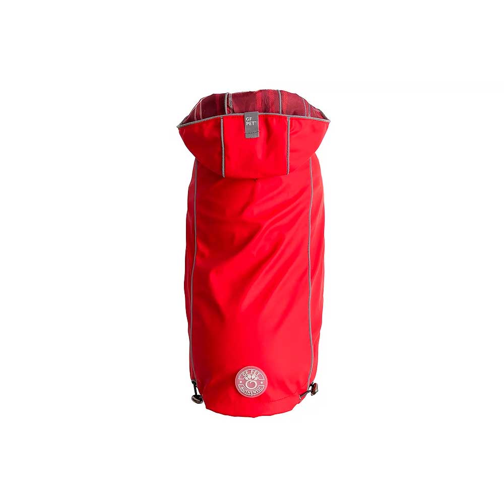 Impermeable Reversible Rojo para Perros - 2XS