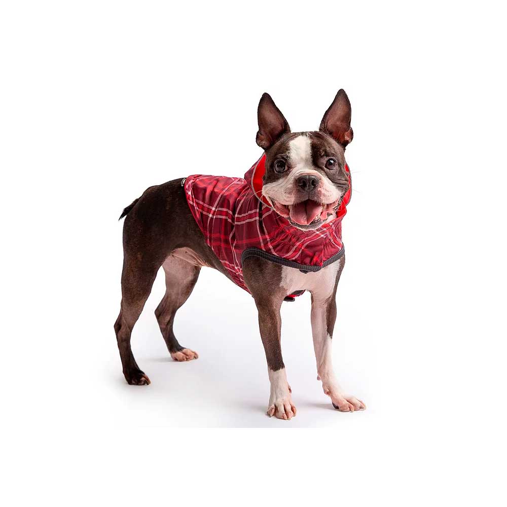Impermeable Reversible Rojo para Perros - L