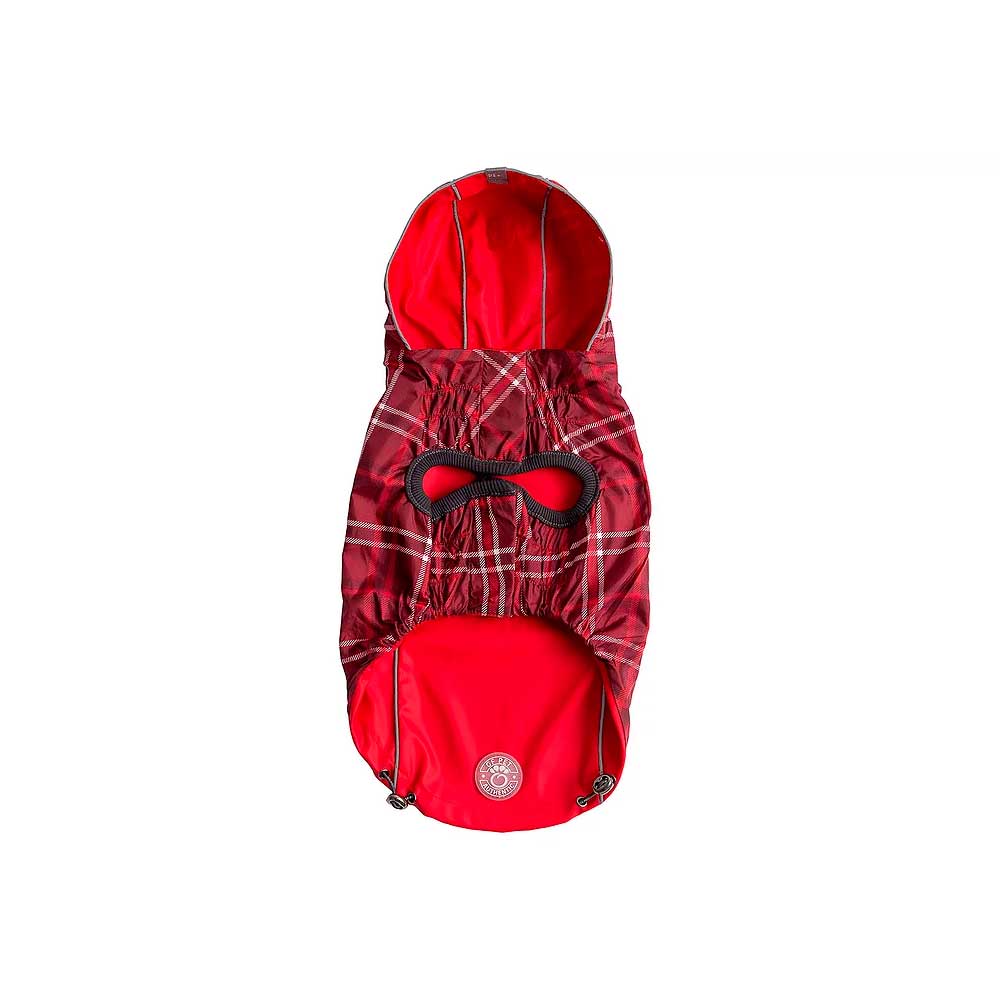 Impermeable Reversible Rojo para Perros - XL