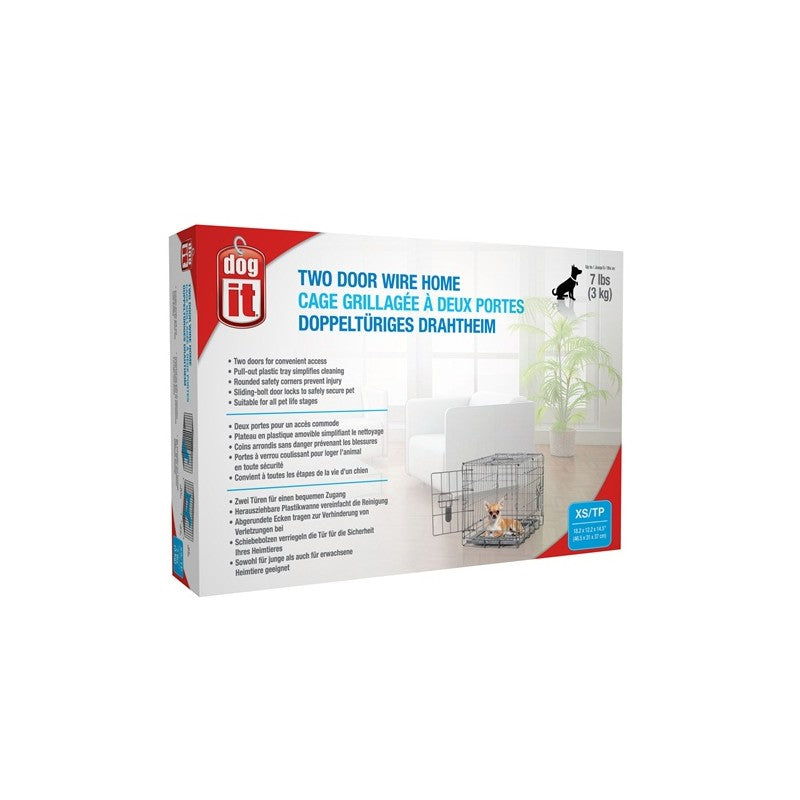 Jaula Metálica con Dos Puertas - M