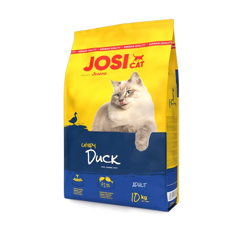 Josicat Crispy Duck para Gatos - 10 Kg