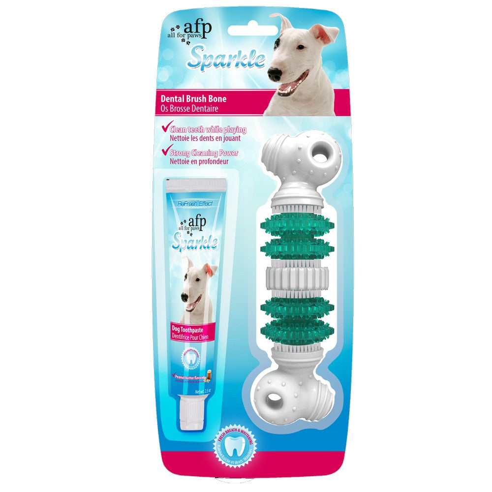 Juguete Cepillo y Pasta Dental Sparkle para Perros 